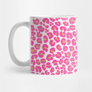 Hot Pink Gold Leopard Pattern Mug